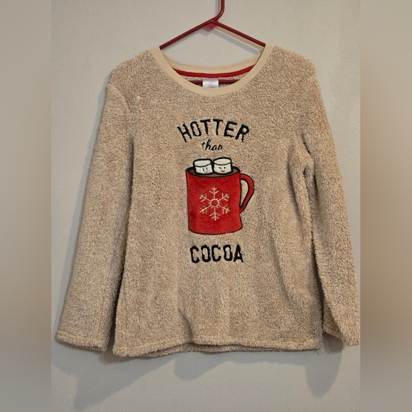 Secret Treasures Other - Secret Treasures Hot Cocoa Christmas Sleepwear Top Size Small